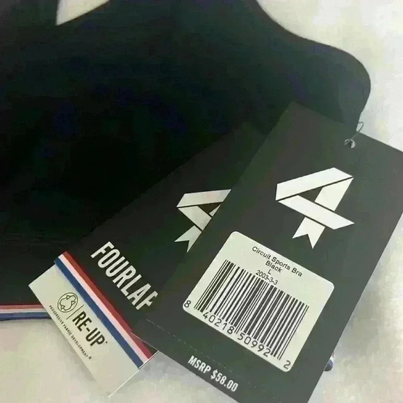 FourLaps Circuit Sports Bra Black - Size Large - Picture 2 of 3